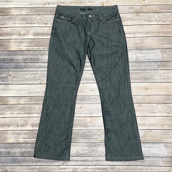 Joe’s Jeans Navy Blue White Striped Boot Cut Jeans - Picture 2 of 9